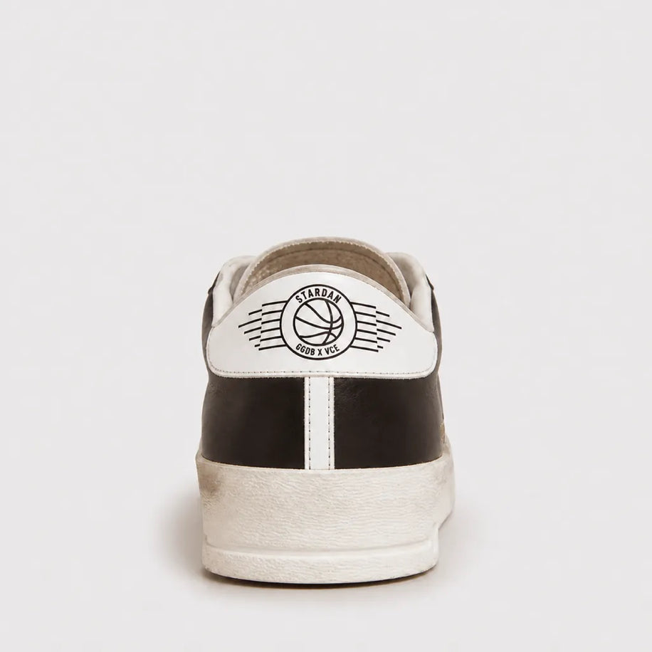 Golden Stardan in White & Black Leather