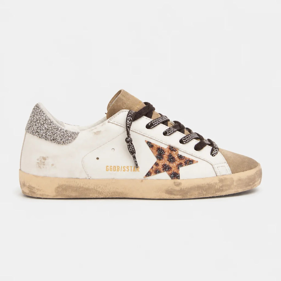 Golden Super-Star with Leopard Swarovski