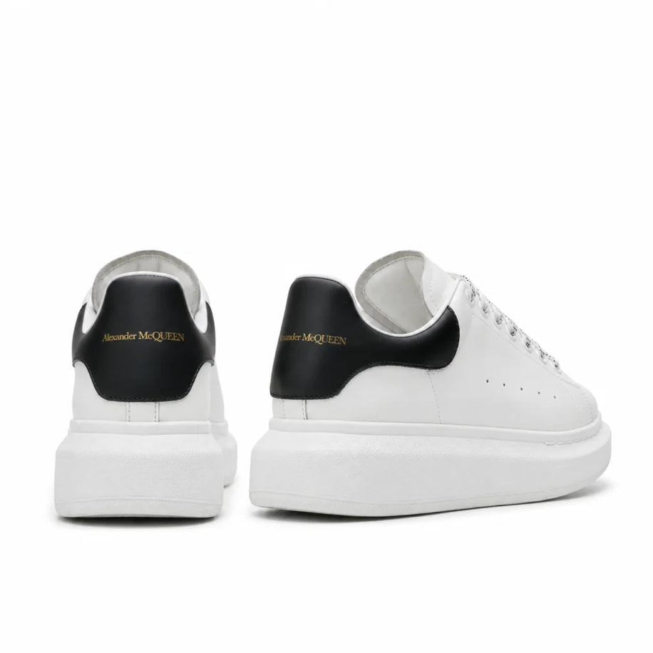 Alexander McQueen Oversized White Black Leather