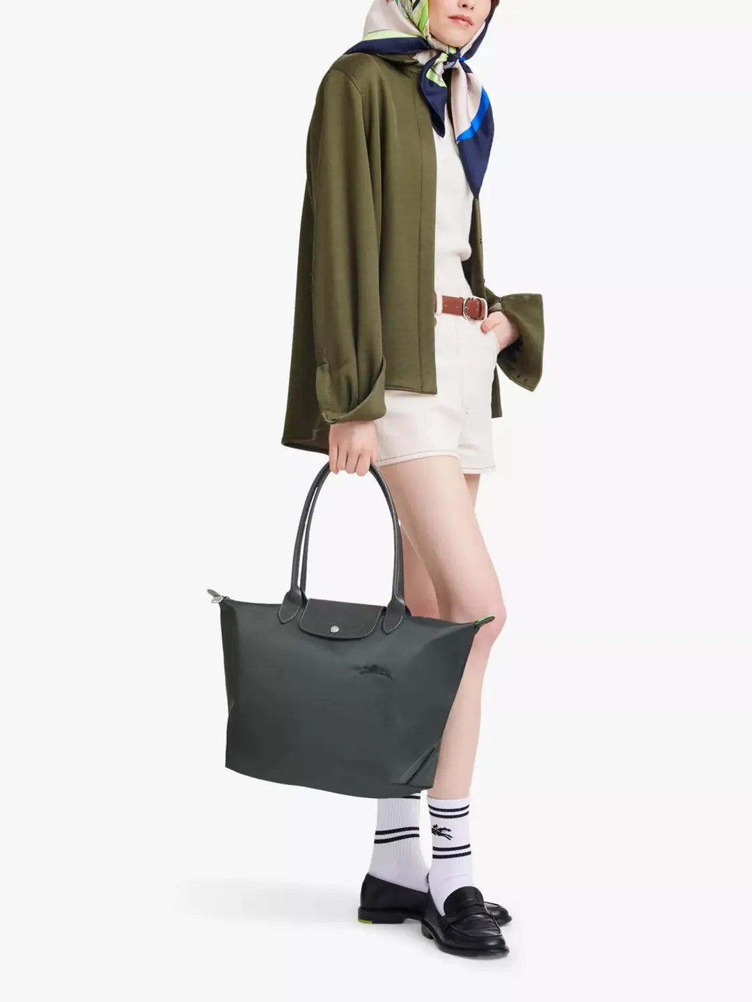 Longchamp Le Pliage L Tote bag - GRAPHİTE