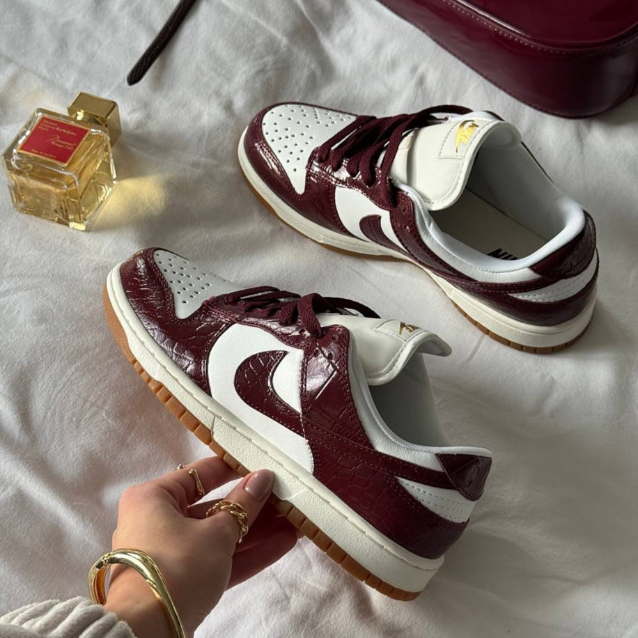 Nike Dunk Low LX Bordeaux Croc