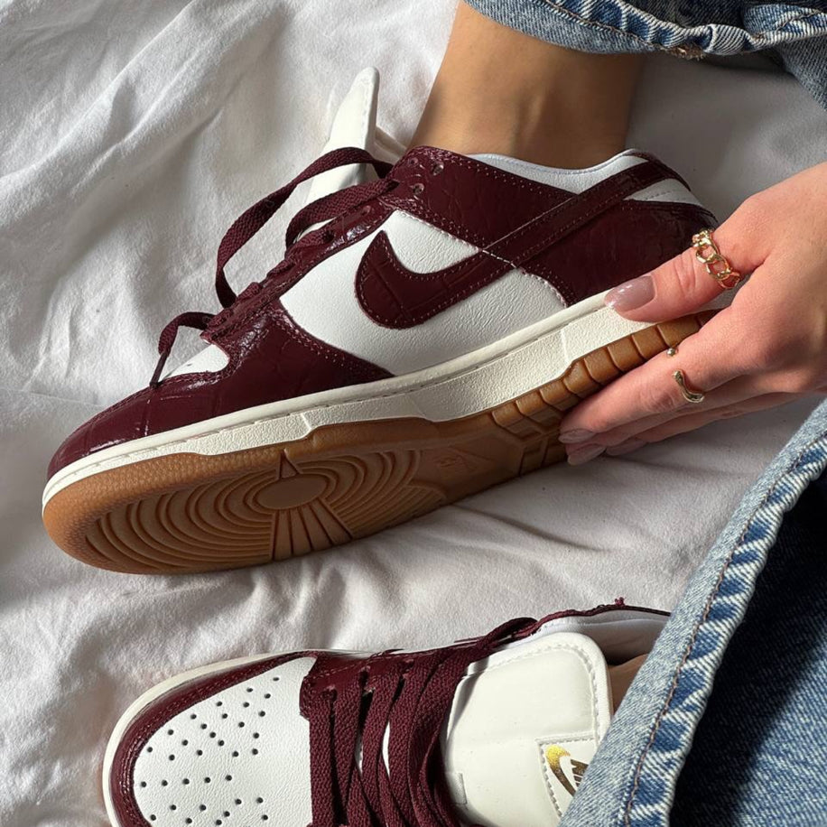Nike Dunk Low LX Bordeaux Croc