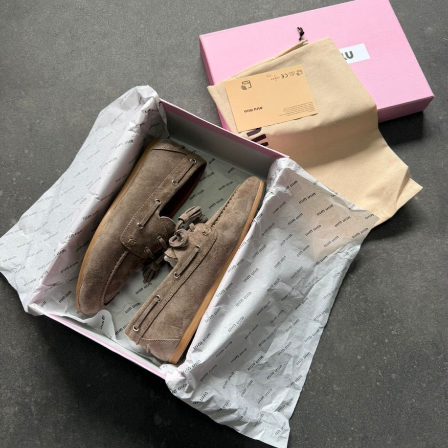 Miu Miu Loafer Suede Vizon