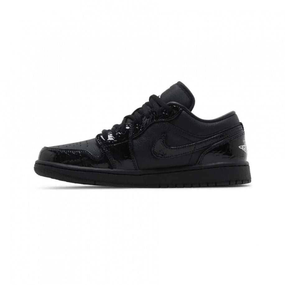 Air Jordan 1 Low Patent Black Elephant