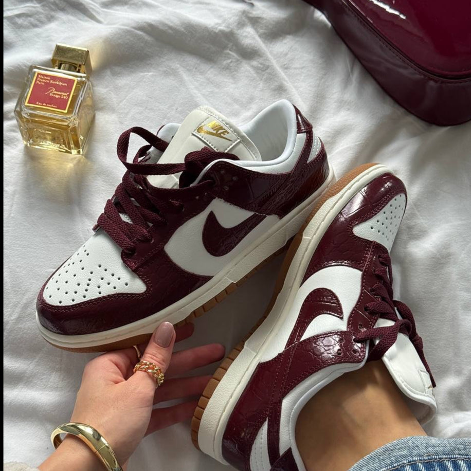 Nike Dunk Low LX Bordeaux Croc