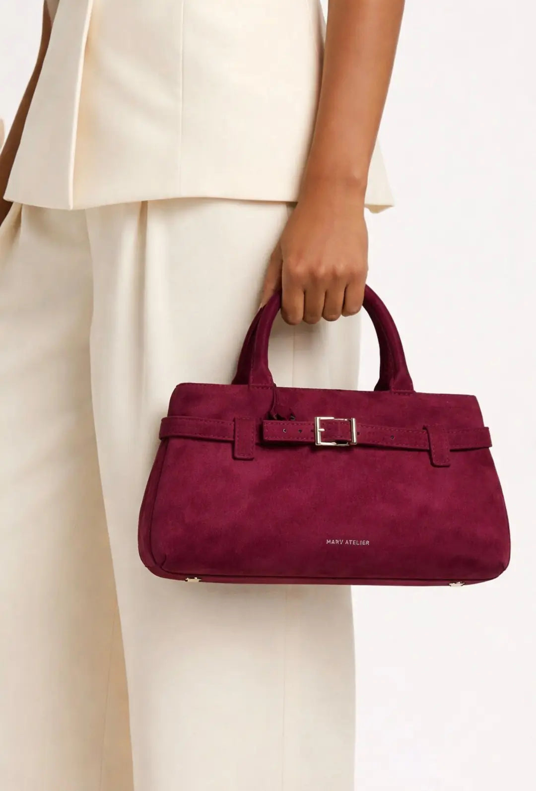 Manu Atelıer- Le cambon 25 - BURGUNDY SUEDE