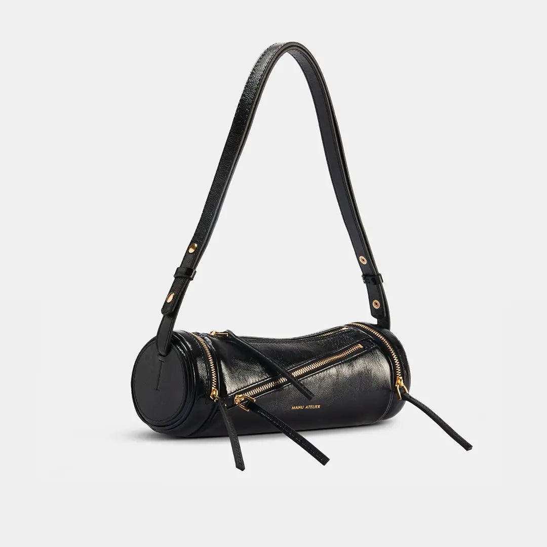 MANU ATELIER MULTI ZIPPED CYLINDER - BLACK
