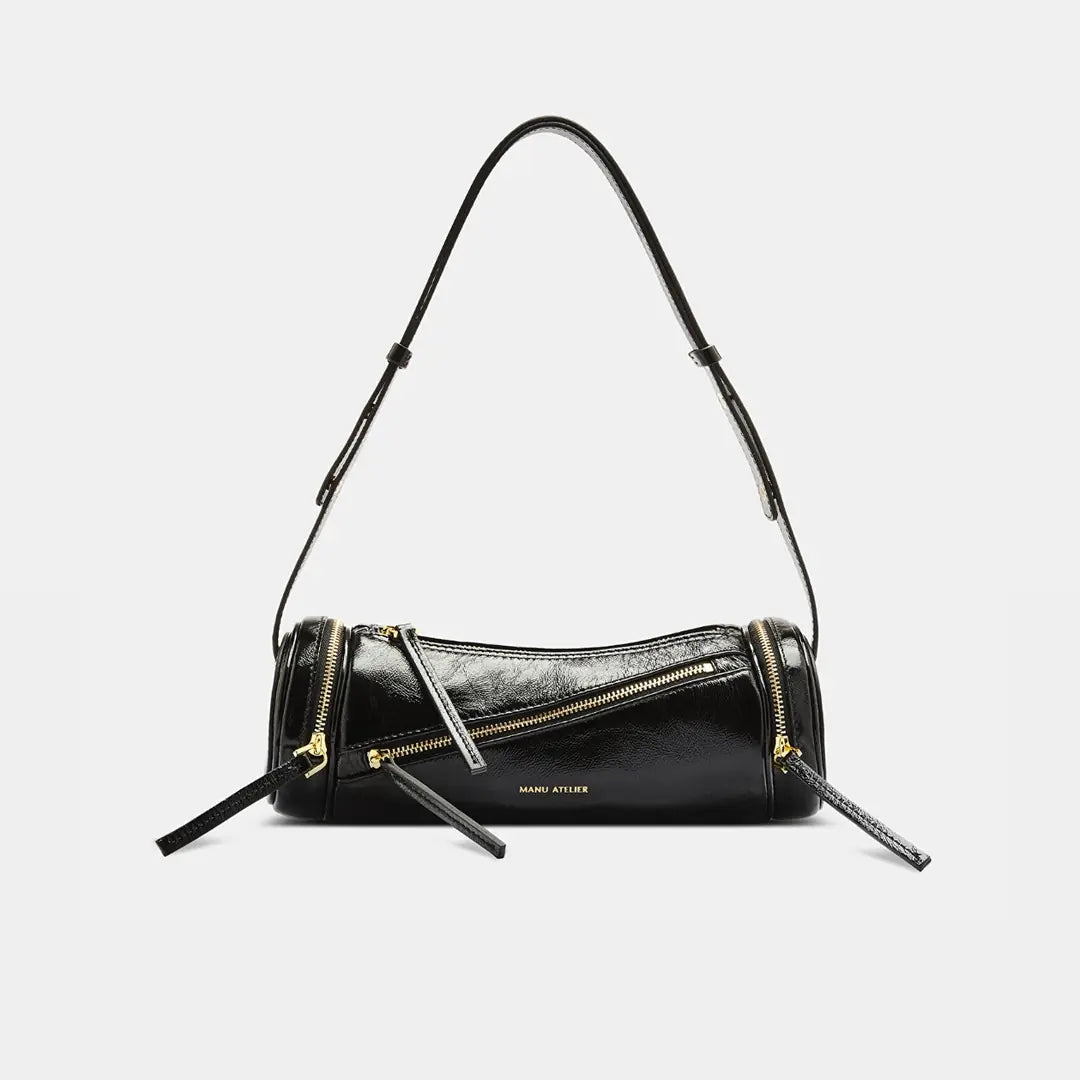 MANU ATELIER MULTI ZIPPED CYLINDER - BLACK