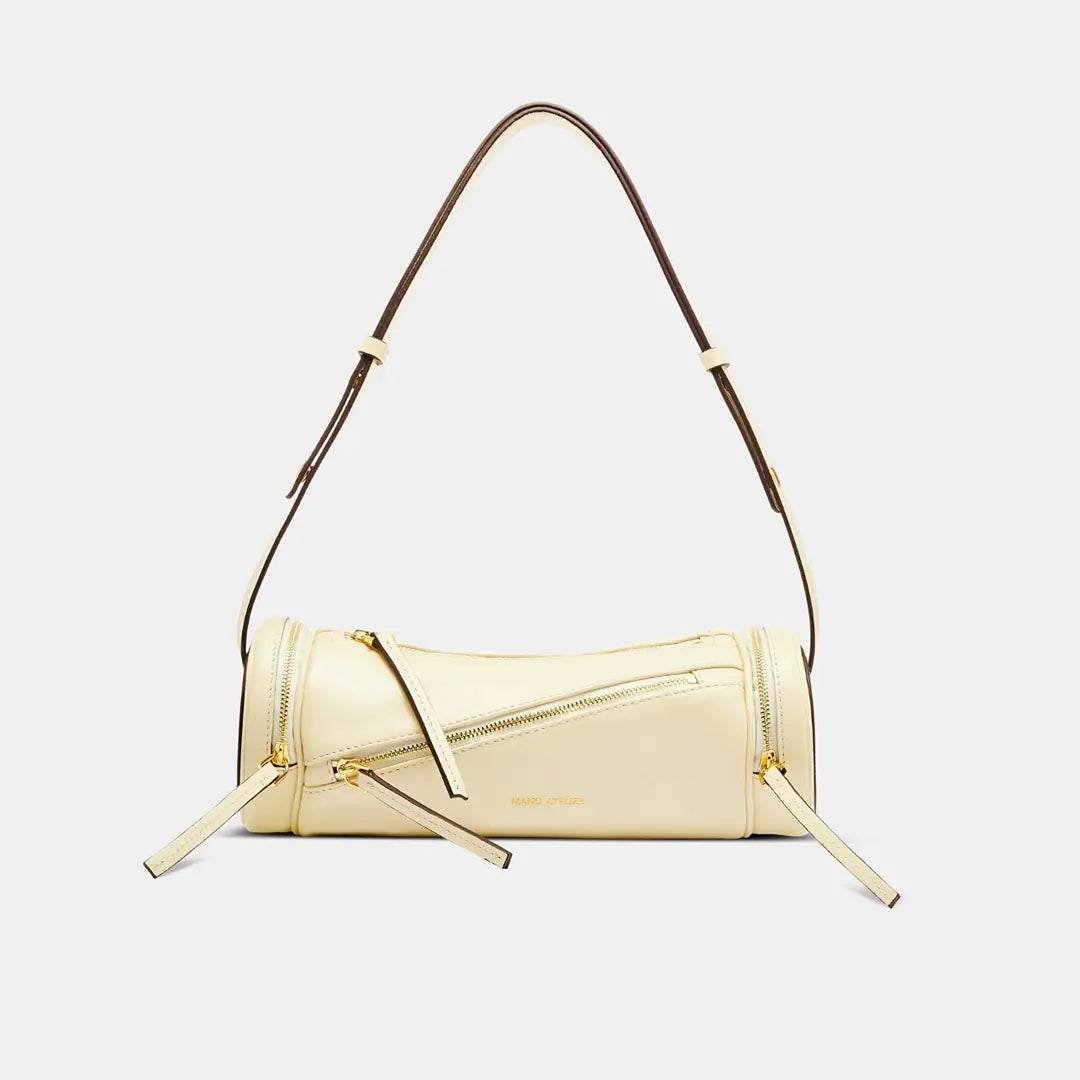 MANU ATELIER MULTI ZIPPED CYLINDER - CREAM