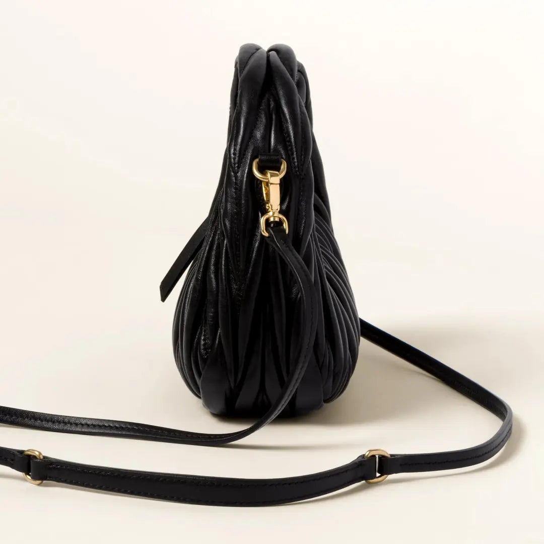Miu Miu Wander matelassé nappa leather hobo mini bag