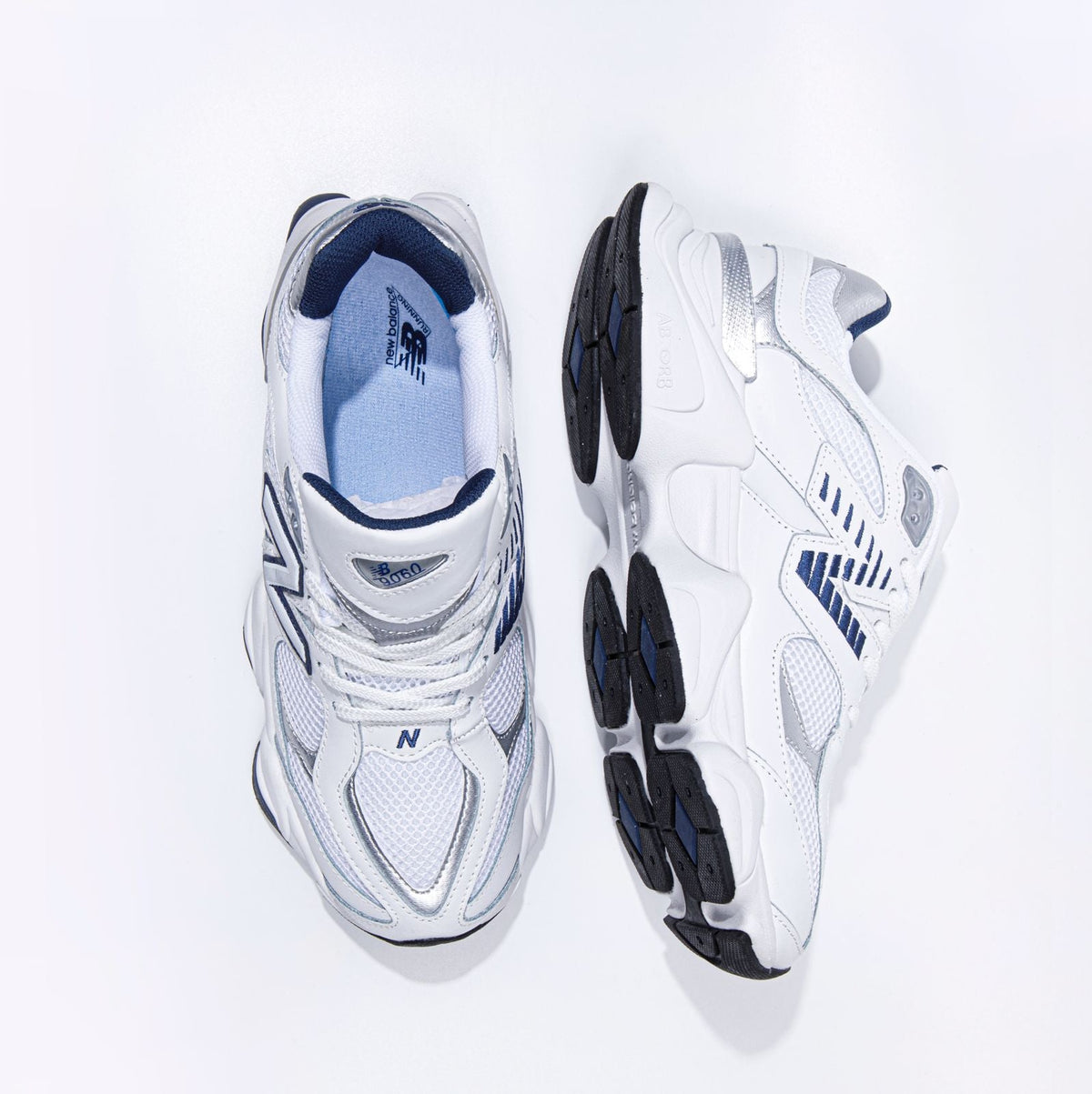 New Balance 9060 White Navy - LNT STEP-Sneaker - New Balance -  - 93611768 - 36 - New Balance 9060 White Navy -
