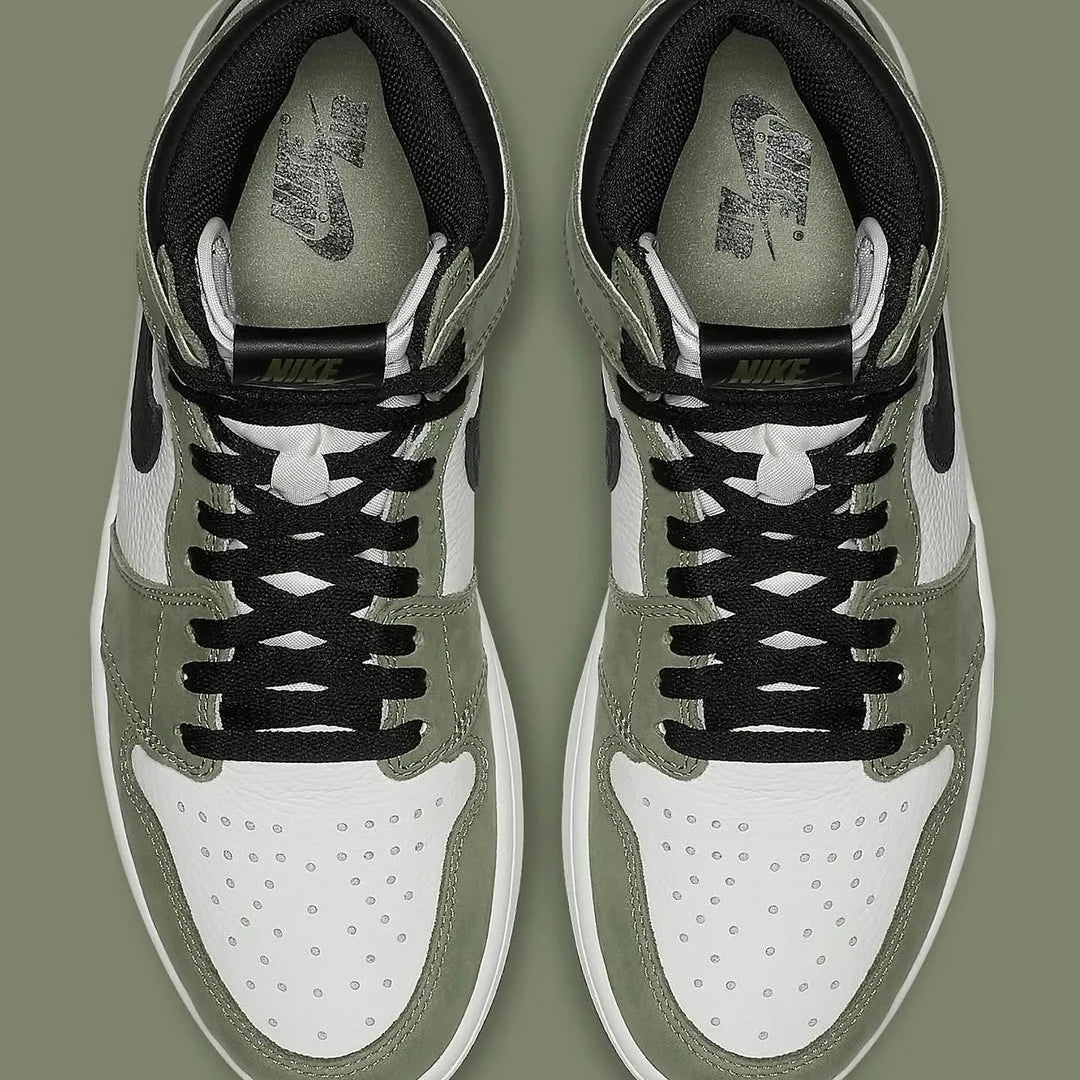 Nike Air Jordan 1 High Medium Olive - LNT STEP-Sneaker - Nike -  -  - 36 - Nike Air Jordan 1 High Medium Olive -