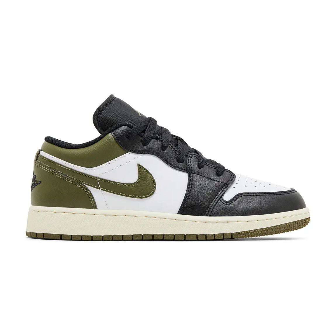 Nike Air Jordan 1 Low Black Toe Medium Olive - LNT STEP-Sneaker - Nike -  - 76605176 - 36 - Nike Air Jordan 1 Low Black Toe Medium Olive -