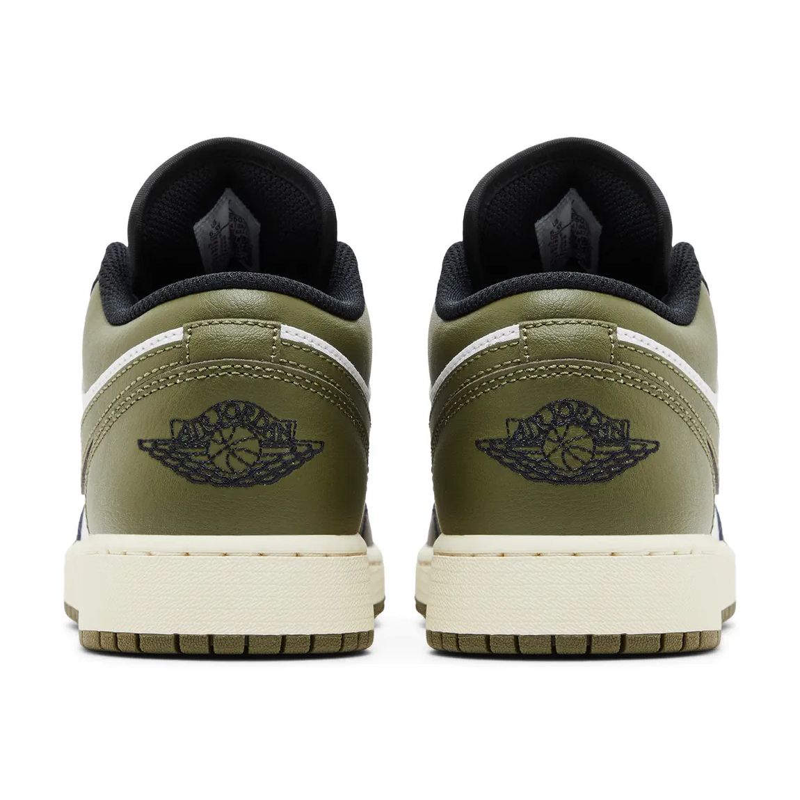 Nike Air Jordan 1 Low Black Toe Medium Olive - LNT STEP-Sneaker - Nike -  - 76605176 - 36 - Nike Air Jordan 1 Low Black Toe Medium Olive -
