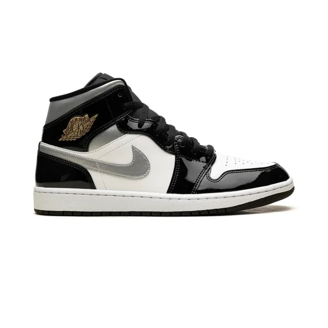 Nike Air Jordan 1 Mid Black Patent - LNT STEP-Sneaker - Nike -  - 79816440 - 36 - Nike Air Jordan 1 Mid Black Patent -