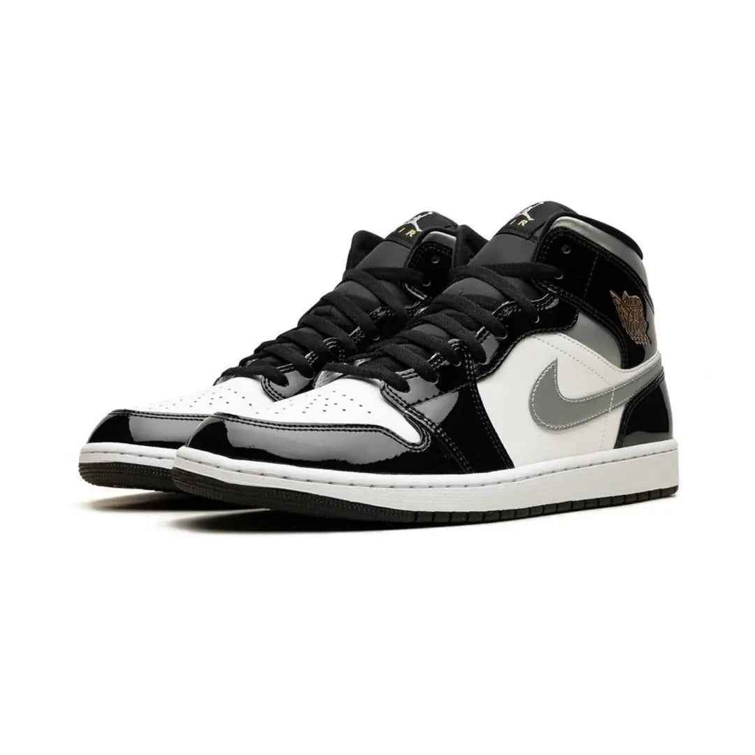Nike Air Jordan 1 Mid Black Patent - LNT STEP-Sneaker - Nike -  - 79816440 - 36 - Nike Air Jordan 1 Mid Black Patent -