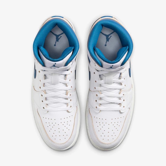 Nike Air Jordan 1 Mid Industrial Blue - LNT STEP-Sneaker - Nike -  -  - 36 - Nike Air Jordan 1 Mid Industrial Blue -