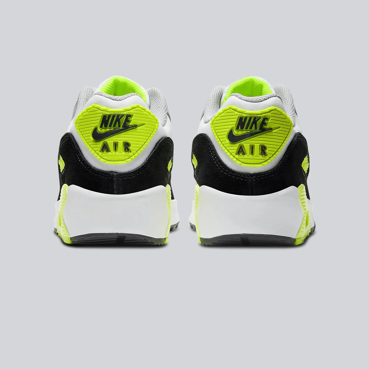 Nike Air Max 90 Leather Black Grey Volt - LNT STEP-Sneaker - Nike -  - 78251512 - 36 - Nike Air Max 90 Leather Black Grey Volt -