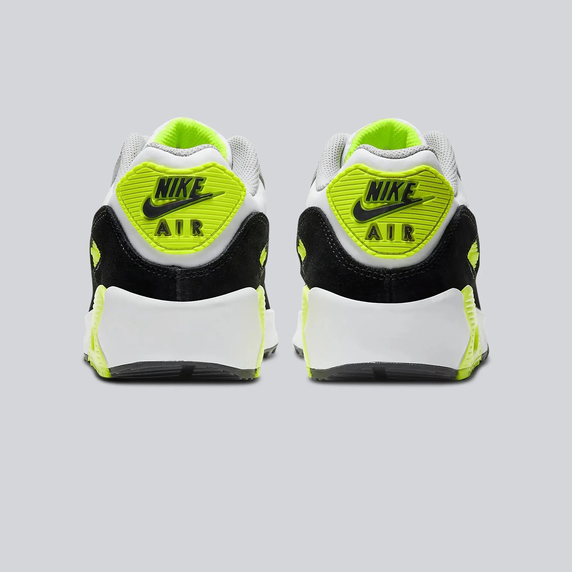 Nike Air Max 90 Leather Black Grey Volt - LNT STEP-Sneaker - Nike -  - 78251512 - 36 - Nike Air Max 90 Leather Black Grey Volt -