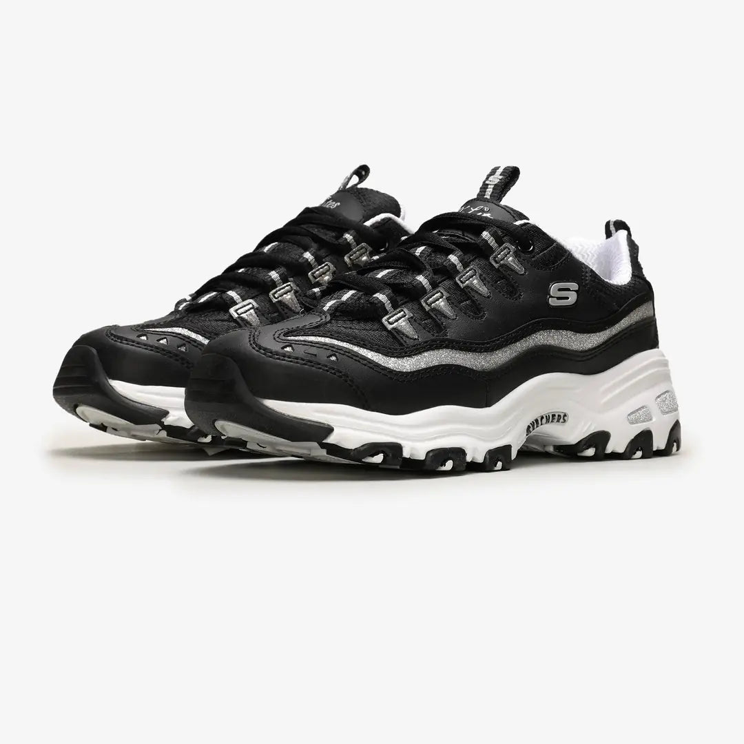 Skechers D'lites-Silver Black - LNT STEP-Sneaker - Skechers -  - 18318840 - 36 - Skechers D'lites-Silver Black -