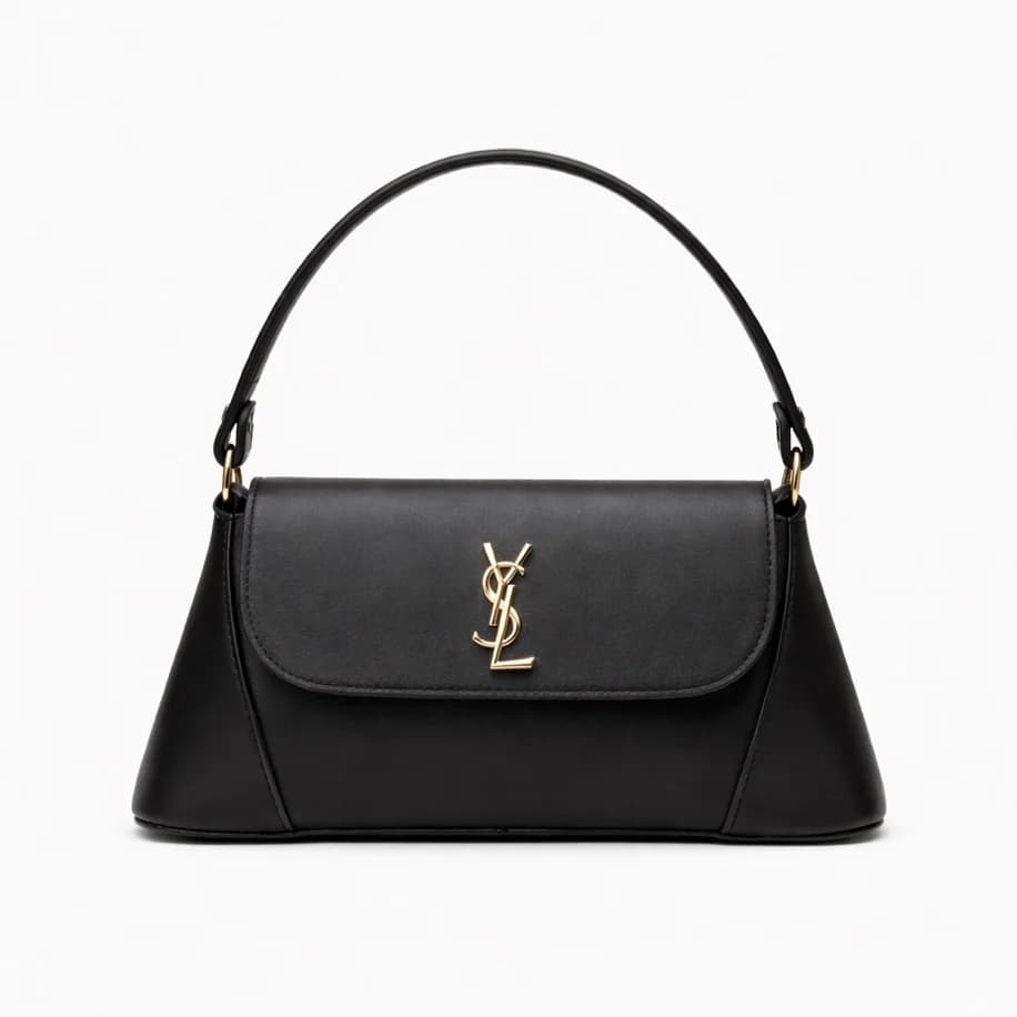 Yves Saint Laurent Solferino Bag - BLACK