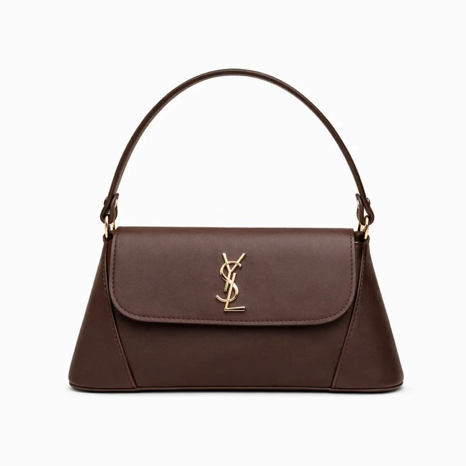 Yves Saint Laurent Solferino Bag - Brown