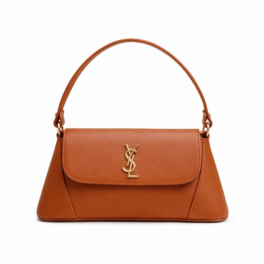 Yves Saint Laurent Solferino Bag - CHESTNUT