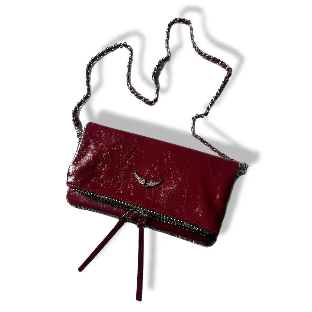 Zadıg & Voltaire Rock Swing Cloutch- - CHERRY RED