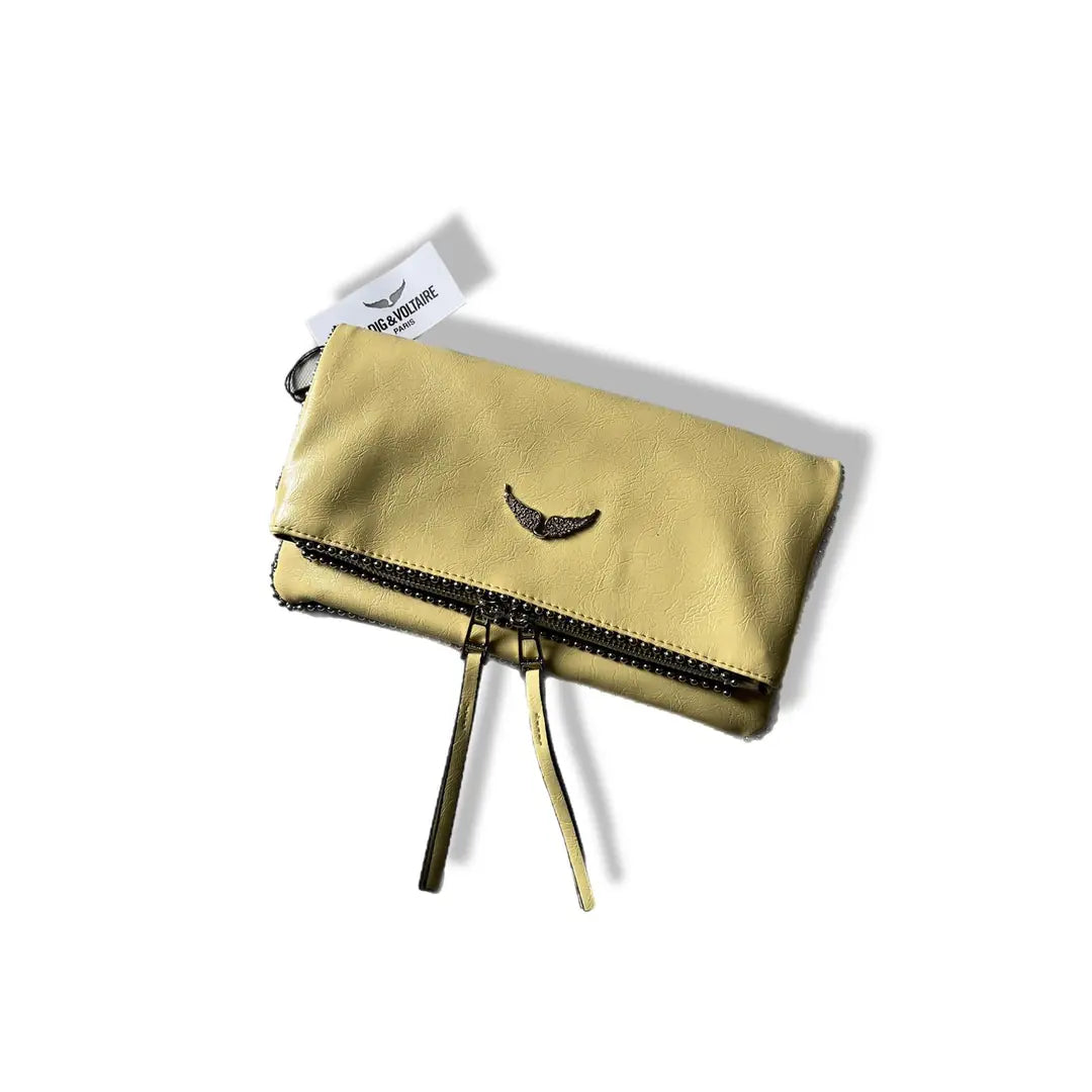 Zadıg & Voltaire Rock Swing Cloutch- - Cream-Taba