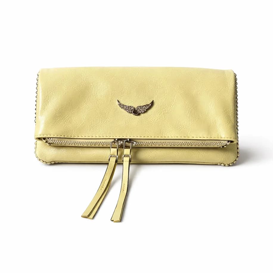 Zadıg & Voltaire Rock Swing Cloutch- - Cream-Taba